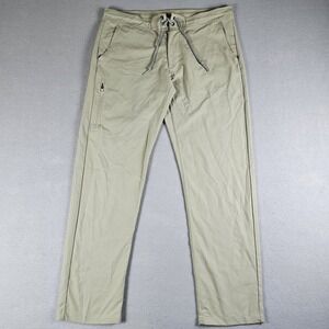 Anetik Analog Tech Pants Mens 32x28 Beige Stretch Hiking Outdoors Light MBANAP0